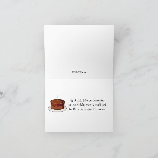 Bewerkbaar Wenskaart dat bij uw gelegenheid past Kaart (Binnen)