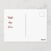 Bewerkbaar Wenskaart "Het oog van een vrouw" Briefkaart (Achterkant)