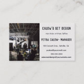 Bewerkbaar werkgebied en ontwerp instellen visitekaartje (Voorkant)