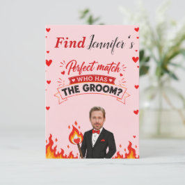 Bewerkbaar Wie Heeft De Bruidegom Bruidsfeest Spel Bedankkaart