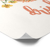 Bewerkbaar Wildflower-teken Poster (Hoek)