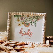 Bewerkbaar Wildflower-teken Poster