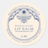 Bewerkbaar Witchy Tarot Bijenwas Lip Balm Tin Labe Ronde Sticker (Voorkant)