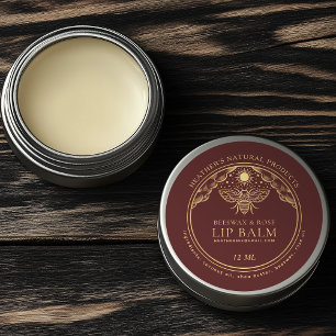 Bewerkbaar Witchy Tarot Bijenwas Lip Balm Tin Labe Ronde Sticker