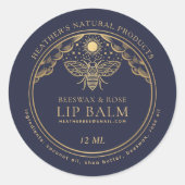 Bewerkbaar Witchy Tarot Bijenwas Lip Balm Tin Labe Ronde Sticker (Voorkant)