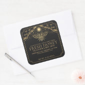 Bewerkbaar Witchy Tarot Honey Jar Honeybee Label (Envelop)