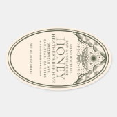 Bewerkbaar Witchy Tarot Honey Jar Honeybee Label (Voorkant)