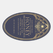 Bewerkbaar Witchy Tarot Honey Jar Honeybee Label (Voorkant)