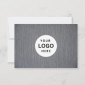 Bewerkbaar zakelijk cadeaubon met logo toevoegen (Achterkant)