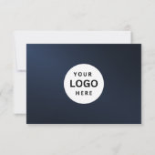 Bewerkbaar zakelijk cadeaubon met logo toevoegen (Achterkant)