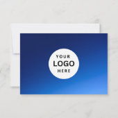 Bewerkbaar zakelijk cadeaubon met logo toevoegen (Achterkant)