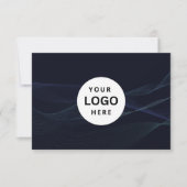 Bewerkbaar zakelijk cadeaubon met logo toevoegen (Voorkant)