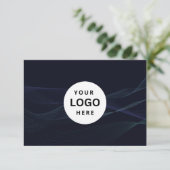 Bewerkbaar zakelijk cadeaubon met logo toevoegen (Staand voorkant)