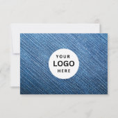 Bewerkbaar zakelijk cadeaubon met logo toevoegen (Voorkant)
