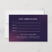 Bewerkbaar zakelijk cadeaubon met logo toevoegen (Voorkant)