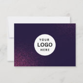 Bewerkbaar zakelijk cadeaubon met logo toevoegen (Achterkant)