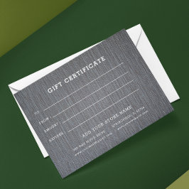 Bewerkbaar zakelijk cadeaubon met logo toevoegen