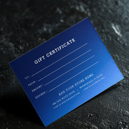 Bewerkbaar zakelijk cadeaubon met logo toevoegen