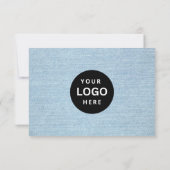 Bewerkbaar zakelijk cadeaubon met logo toevoegen (Achterkant)