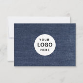 Bewerkbaar zakelijk cadeaubon met logo toevoegen (Achterkant)