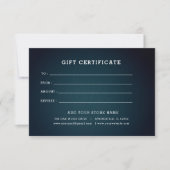 Bewerkbaar zakelijk cadeaubon met logo toevoegen (Voorkant)