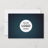 Bewerkbaar zakelijk cadeaubon met logo toevoegen (Achterkant)