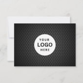 Bewerkbaar zakelijk cadeaubon met logo toevoegen (Achterkant)