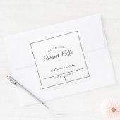 BEWERKBAAR ZAKELIJK ETIKET / KOFFIE (Envelop)