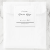 BEWERKBAAR ZAKELIJK ETIKET / KOFFIE (Tas)