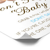 Bewerkbaar Zeg geen teken Baby, grijp een Poster (Hoek)