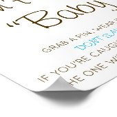 Bewerkbaar Zeg geen teken Baby, grijp een Poster (Hoek)