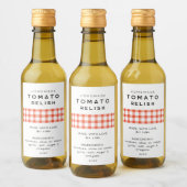 Bewerkbaar zelfgemaakt tomaat chutney label wijn etiket (Flessen)