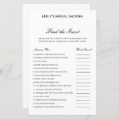 Bewerkbaar Zoek de game gastVrijgezellenfeest (Voorkant / Achterkant)