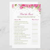 Bewerkbaar Zoek de game gastVrijgezellenfeest (Voorkant / Achterkant)