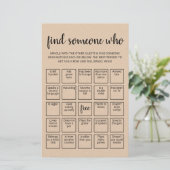 Bewerkbaar Zoek iemand die spel Bingo spel (Staand voorkant)