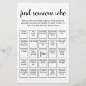 Bewerkbaar Zoek iemand die spel Bingo spel (Voorkant)