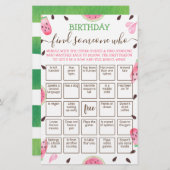 Bewerkbaar Zoek iemand die spel Bingo spel (Voorkant / Achterkant)