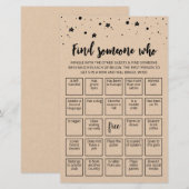 Bewerkbaar Zoek iemand die spel Bingo spel (Voorkant / Achterkant)