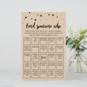 Bewerkbaar Zoek iemand die spel Bingo spel (Staand voorkant)