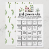 Bewerkbaar Zoek iemand die spel Bingo spel (Voorkant / Achterkant)