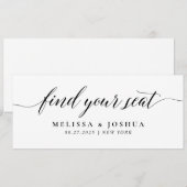 Bewerkbaar Zoek uw Seat Chart Kaart (Voorkant / Achterkant)