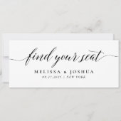 Bewerkbaar Zoek uw Seat Chart Kaart (Voorkant)