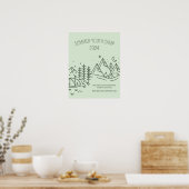 Bewerkbaar Zomer Leuk Kamp, Jeugd Zomer Camp Poster (Keuken)