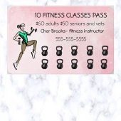 Bewerkbare 10 Fitness Classes Pass Kortingskaartje