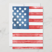 Bewerkbare 4 juli BBQ uitnodiging Onafhankelijkhei (Achterkant)