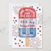 Bewerkbare 4th of July Party Fourth of July BBQ Kaart (Voorkant)