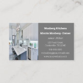 Bewerkbare aangepaste keukens visitekaartje (Voorkant)