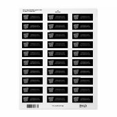 Bewerkbare aankondiging voor ARKANSAS-beweging Etiket (Full Sheet)