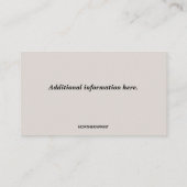 Bewerkbare aardewerkstudio visitekaartje (Achterkant)