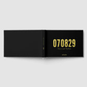 Bewerkbare Achtergrond Kleur Datum Vet Modern Wedd Gastenboek (Volledig)